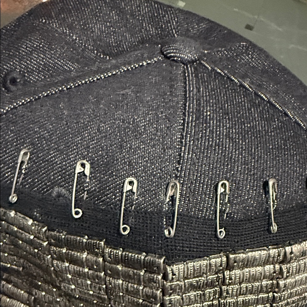 Black and Silver Embellished Men's Hat - Picture 8 of 9